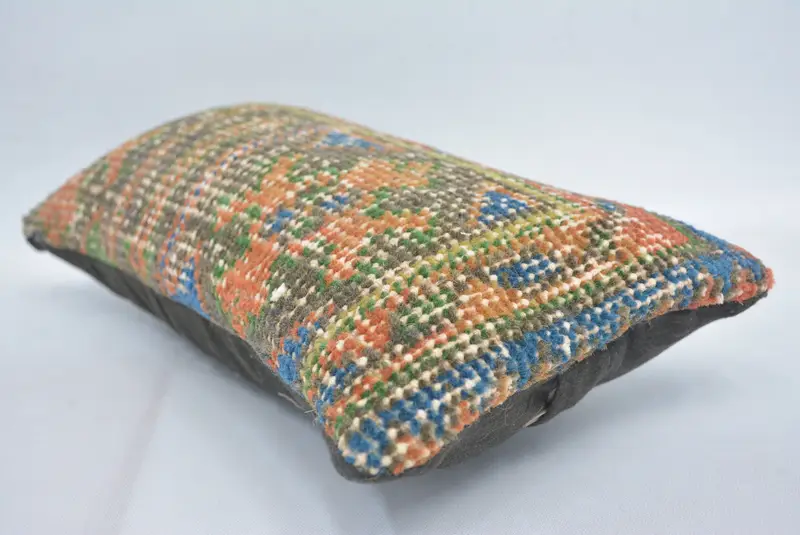 Ethnic Pillow Cover Cushion Cover, Turkish Kilim Pillow, Pillow Cover, Bright Pillow Case, Kilim Pillow, 8x16 Red Cushion Case, Antique Pillows - 6