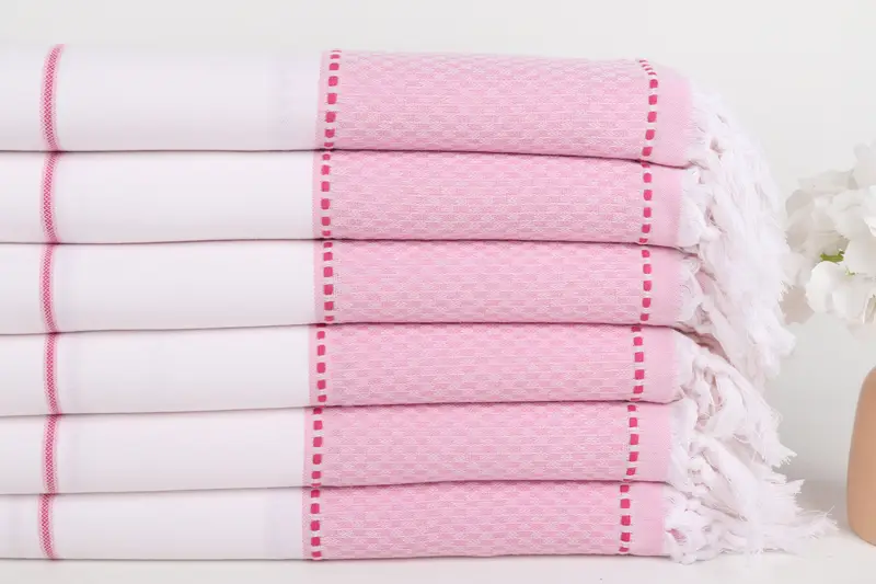 Wedding Gift, Custom Wedding Gifts, 70x40 Cotton Striped Towel, Wedding Day Gift For Bride, Embroidered Towel, Custom Wedding Gift From Bridesmaid - 3