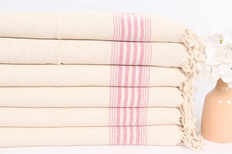 Organic Towel, 36x18 Linen Striped Towel, Beach Wedding Favor, Bachelorette Party Gifts, Turkish Towel Hand Towel, Custom Hand Towel, Wedding Favors - 3