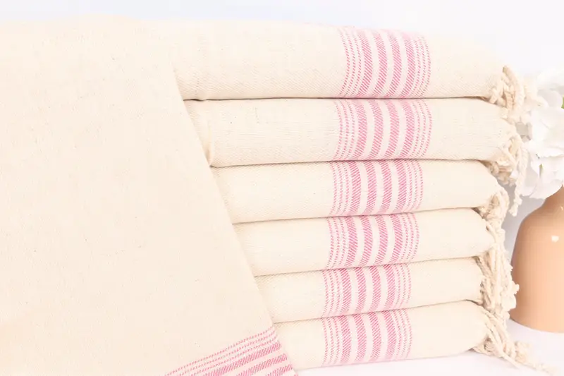 Organic Towel, 36x18 Linen Striped Towel, Beach Wedding Favor, Bachelorette Party Gifts, Turkish Towel Hand Towel, Custom Hand Towel, Wedding Favors - 1