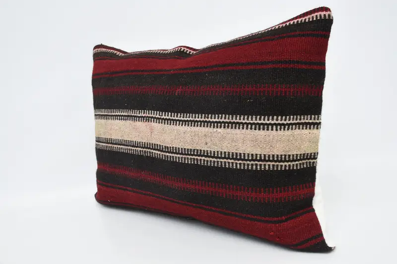 Turkish Kilim Pillow, Pillow Case, Kilim Pillow Cover, Handwoven Pillow Cover Pillow Case, Pastel Cushion Cover, Home Decor Pillow, 20x28 Red Pillow - 4