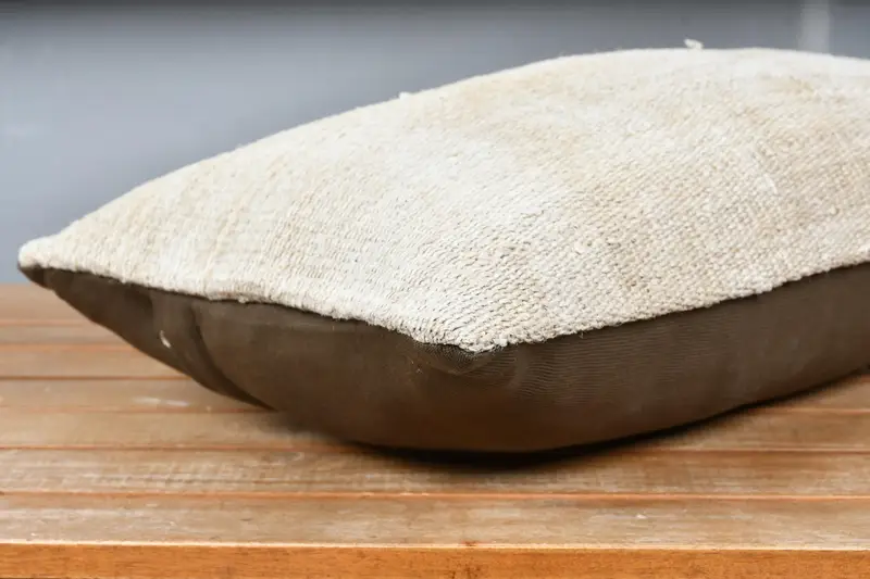 Sofa Bolster Cushion Cover, 12x20 Beige Pillow Case, Neutral Pillow Sham, Kilim Cushion Sham, Kilim Pillow Cover, Pillow, Kilim Pillow - 4