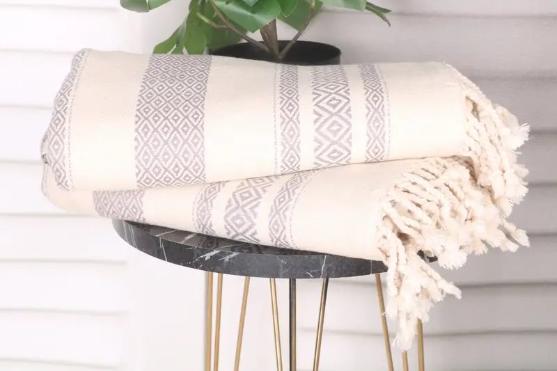 Travel Towel, 70x36 Cotton Diamond Towel, Lightweight towel, Scarf Towel, Valentines Day Gift, Bridal Shower Favors, Bachelorette Party Gifts - 3