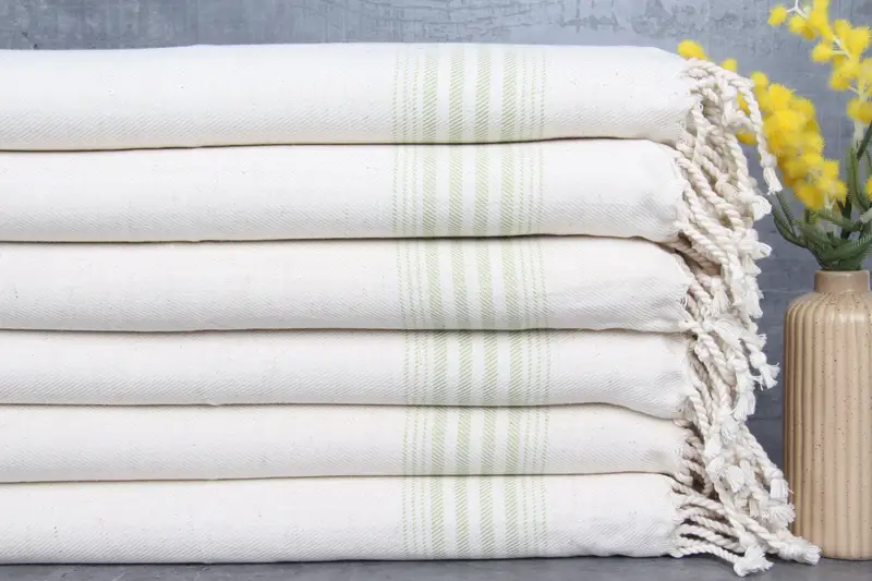 Bridal Shower Gifts, 36x18 Linen Striped Towel, Personalized Gifts, Bathroom Towels, Beach Bachelorette Party Decorations, Monogram Kitchen Towel - 1