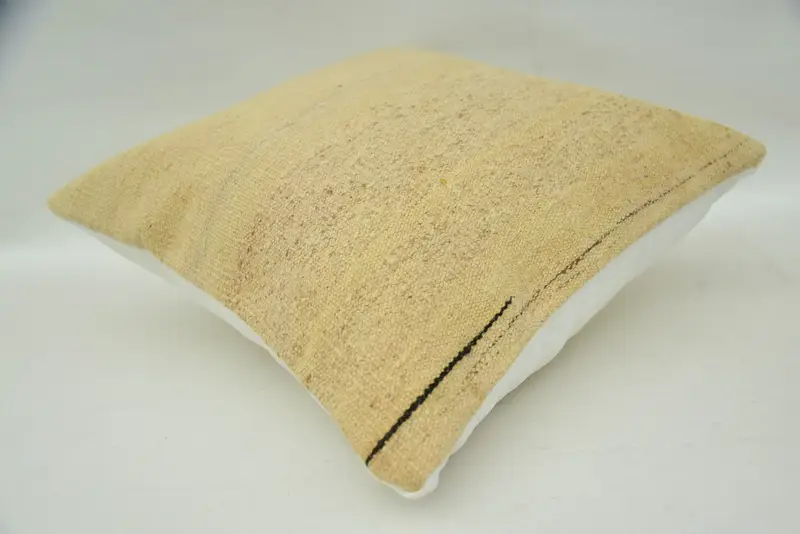 Pillow for Sofa, Pillow Sham, Traditional Pillow Case, Turkish Pillow, Ethnic Pillow Case, Sustainable Cushion, 16x16 Beige Pillow, Vintage Pillow - 6