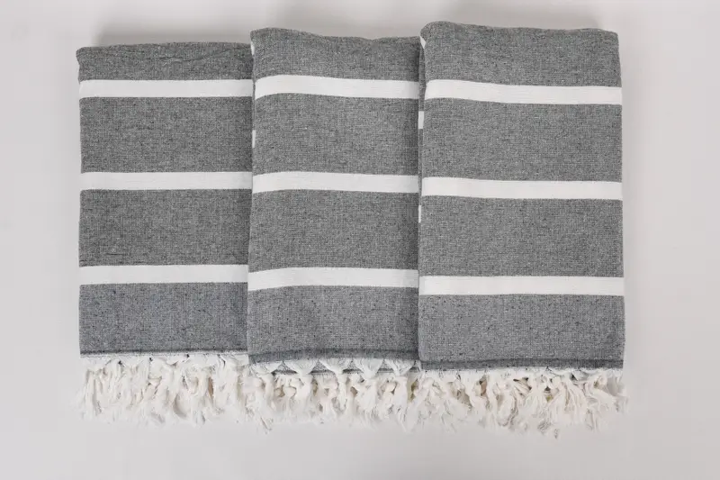 Personalized Home Gift Wedding, Bridesmaid Favors, Decorative Towel, Lightweight towel, 64x40 Cotton Striped Towel, Wedding Gift, Hammam towel - 7