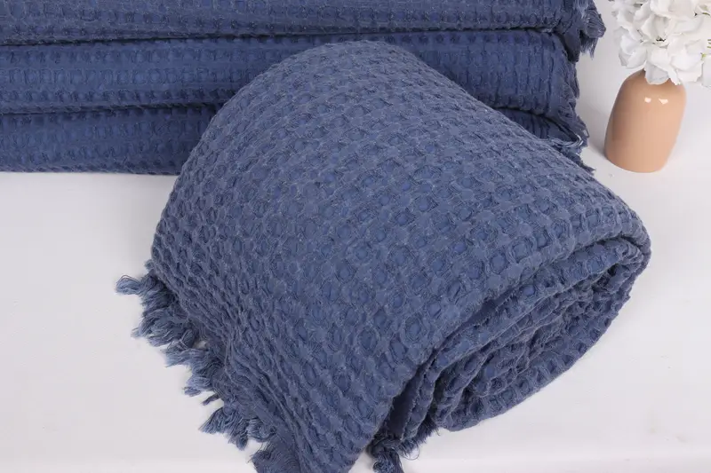 Decorative Blanket, Tablecloth, Wedding Favors, 104x80 Cotton Waffle Towel, Bachelorette Party Gifts For Bride, Boyfriend Gift, Turkish Tablecloth - 4