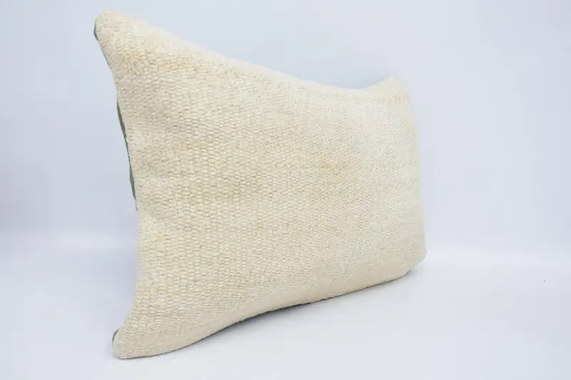 16x24 White Cushion Case, Vintage Kilim Pillow, Accent Throw Pillow, Pillow for Couch, Vintage Pillow, Cushion Case, Bolster Throw Pillow Cover - 3