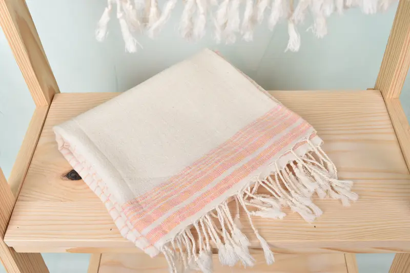 Personalized Towel, Wedding Gifts Towel, Organic Beach Towel, Customized Towels, Organic Towel, Custom Beach Towel, 68x36 Cotton Striped Towel - 5