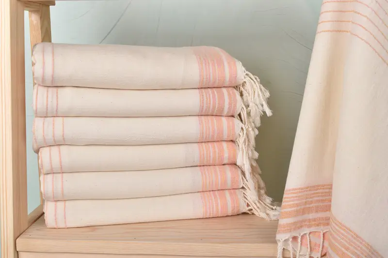 Personalized Towel, Wedding Gifts Towel, Organic Beach Towel, Customized Towels, Organic Towel, Custom Beach Towel, 68x36 Cotton Striped Towel - 1