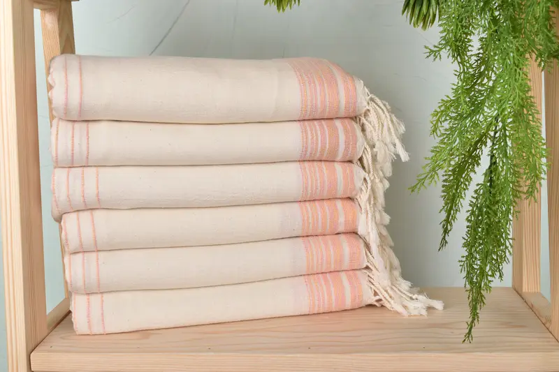 Personalized Towel, Wedding Gifts Towel, Organic Beach Towel, Customized Towels, Organic Towel, Custom Beach Towel, 68x36 Cotton Striped Towel - 2
