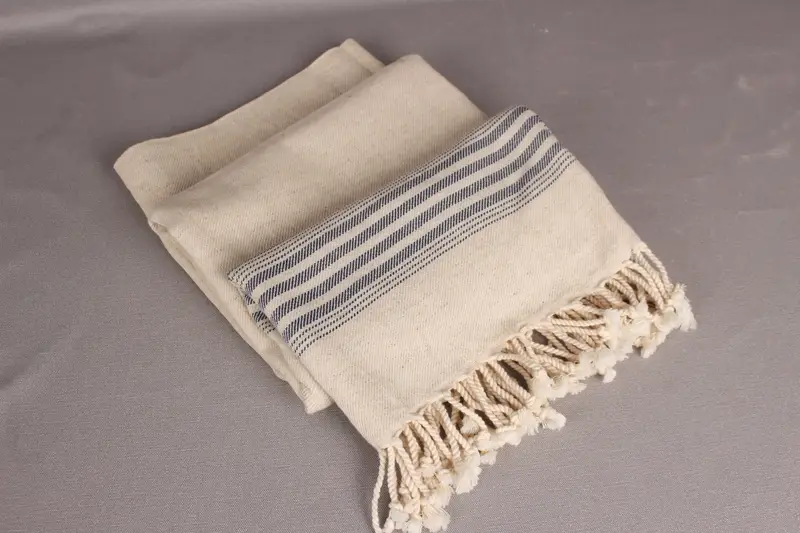 Personalized Towel, Bachelor Party Gifts, Thin towel, 80x40 Linen Striped Towel, Eco-friendly Turkish towel for home and travel, Sand-free towel - 7