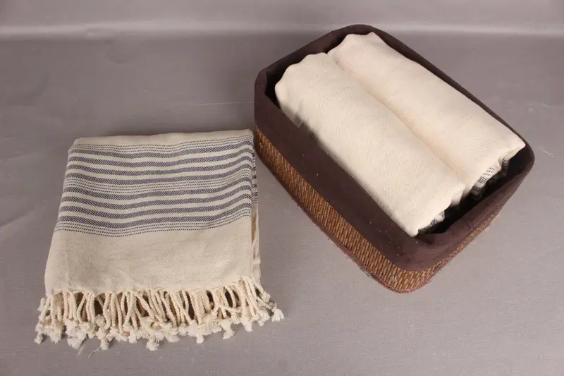Personalized Towel, Bachelor Party Gifts, Thin towel, 80x40 Linen Striped Towel, Eco-friendly Turkish towel for home and travel, Sand-free towel - 5