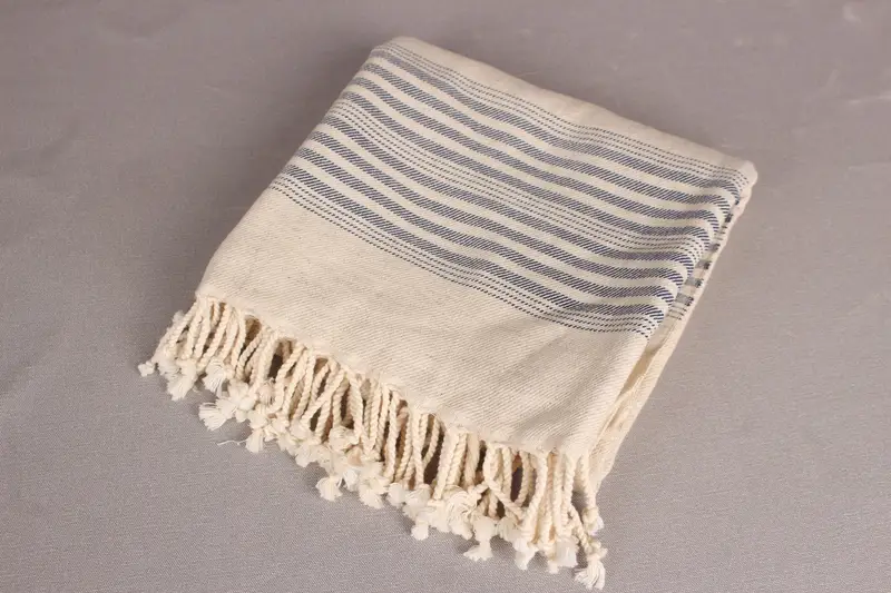 Personalized Towel, Bachelor Party Gifts, Thin towel, 80x40 Linen Striped Towel, Eco-friendly Turkish towel for home and travel, Sand-free towel - 6