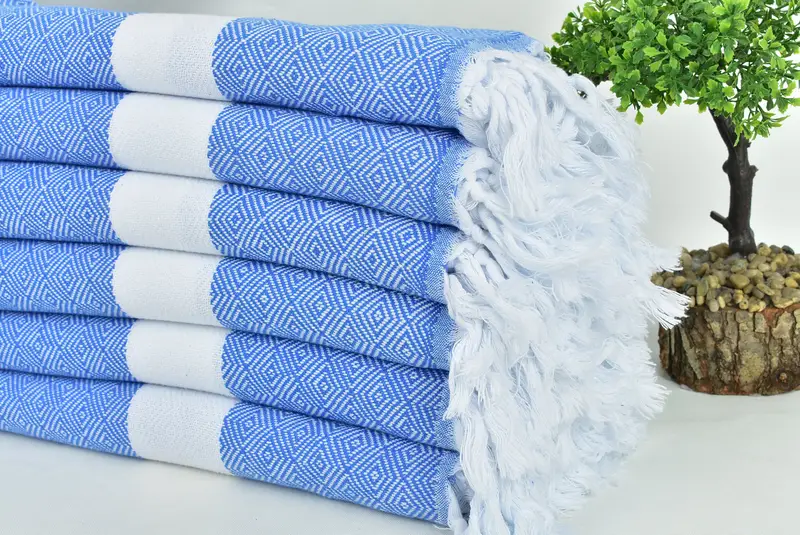 Valentines Gift, Personalized Gift, 70x40 Cotton Diamond Towel, Quick-Dry Beach Towel, Large Turkish Towel, Personalized Bridesmaid Beach Towel - 3
