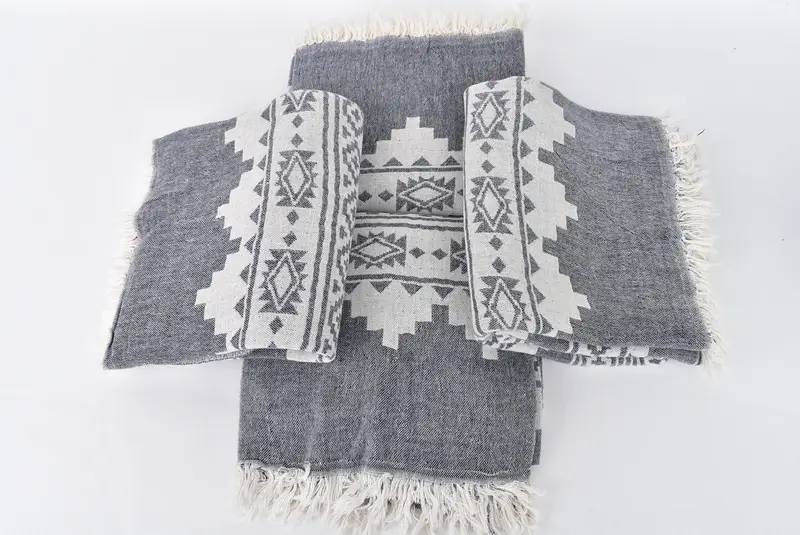 Guest Towel, Florida Bachelorette Party Favors, Cotton towel, Quick-dry peshtemal, Anniversary Gift For Her, 70x36 Cotton Aztec Towel, Soft towel - 6