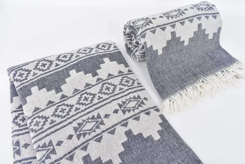 Guest Towel, Florida Bachelorette Party Favors, Cotton towel, Quick-dry peshtemal, Anniversary Gift For Her, 70x36 Cotton Aztec Towel, Soft towel - 7