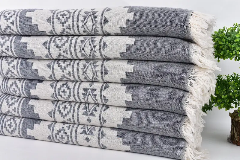 Guest Towel, Florida Bachelorette Party Favors, Cotton towel, Quick-dry peshtemal, Anniversary Gift For Her, 70x36 Cotton Aztec Towel, Soft towel - 3
