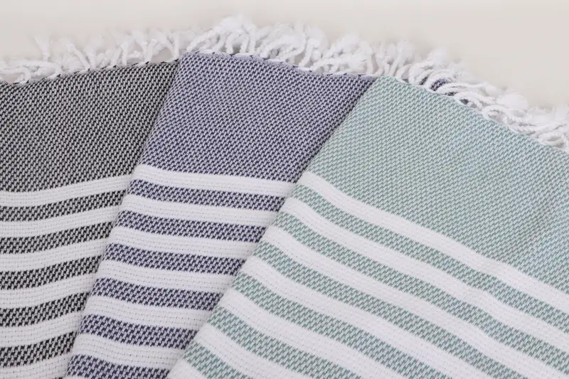 Travel Towel, Monogrammed Hand Towel, 44x24 Cotton Striped Towel, Custom Wedding Gifts, Wedding Gifts Towel, Monogram Kitchen Towel, Wedding Favors - 8