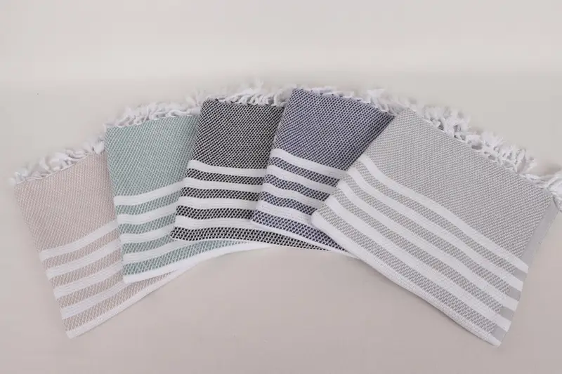 Travel Towel, Monogrammed Hand Towel, 44x24 Cotton Striped Towel, Custom Wedding Gifts, Wedding Gifts Towel, Monogram Kitchen Towel, Wedding Favors - 3