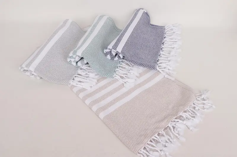 Travel Towel, Monogrammed Hand Towel, 44x24 Cotton Striped Towel, Custom Wedding Gifts, Wedding Gifts Towel, Monogram Kitchen Towel, Wedding Favors - 5