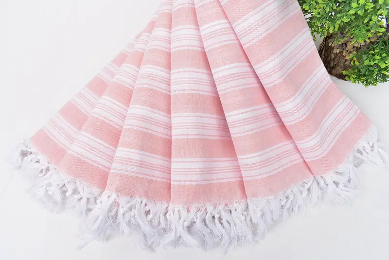 Organic towel, Bachelorette Party Favor, Beach Theme Bachelorette Party Gifts, Personalized Towel, Home Decor Gifts, 70x40 Cotton Striped Towel - 4