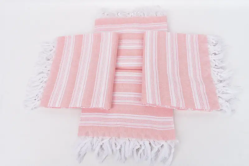Organic towel, Bachelorette Party Favor, Beach Theme Bachelorette Party Gifts, Personalized Towel, Home Decor Gifts, 70x40 Cotton Striped Towel - 6