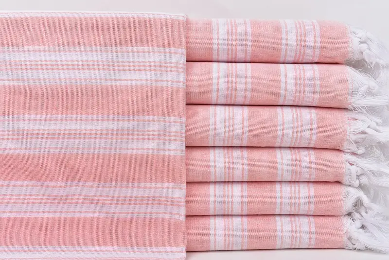 Organic towel, Bachelorette Party Favor, Beach Theme Bachelorette Party Gifts, Personalized Towel, Home Decor Gifts, 70x40 Cotton Striped Towel - 1