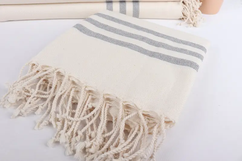 Thin towel, Wedding Gift For Bride, Turkish Bath Towel USA, Quick-dry towel, Yoga Towel, Gift For Her, 70x40 Cotton Striped Towel, Turkish Towel Set - 5