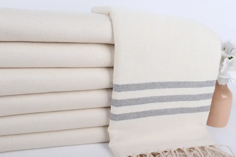 Thin towel, Wedding Gift For Bride, Turkish Bath Towel USA, Quick-dry towel, Yoga Towel, Gift For Her, 70x40 Cotton Striped Towel, Turkish Towel Set - 2