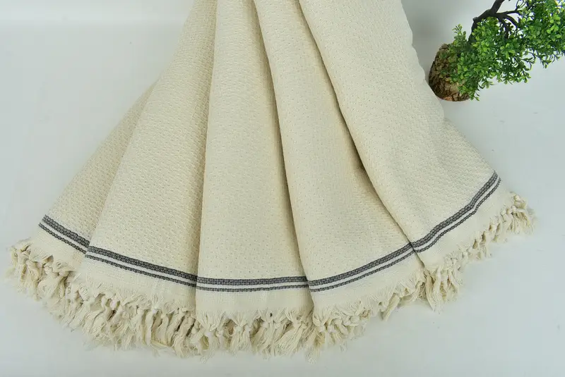 Personalized Blanket, 94x92 Cotton Striped Towel, Bachelorette Gifts, Maid Of Honor Gift, Christmas Tablecloth, Tablecloth, Girl Trip Party Favor - 4