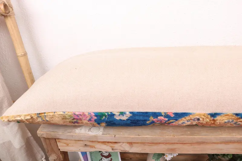 Interior Designer Pillow, Vintage Kilim Pillow Pillow, Turkish Kilim Pillow, Cushion, 12x36 Beige Pillow Case, Boho Pillow Sham Cover - 7