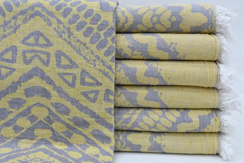 Monogram Turkish Towel, 68x40 Cotton Striped Towel, Best Beach Towel, Wedding Gift Ideas, Lightweight towel, Bachelor Towel, Girl Trip Party Favor - 2
