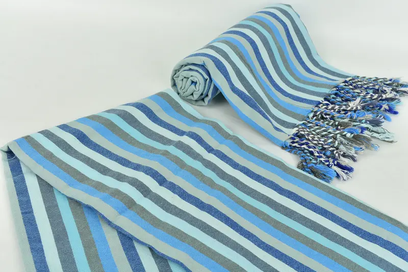 Gift For Mom, Personalized Turkish Towel, Wedding Favors, Organic cotton peshtemal for spa and beach, 70x36 Cotton Striped Towel, Custom Beach Towel - 7