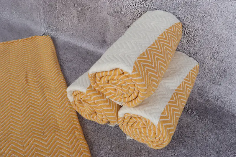 Gift For Mom, Bachelorette Favors Beach, Personalized Towel, Luxury towel, Housewarming Gift, Decorative Towel, 70x40 Cotton Zig zag Towel - 8