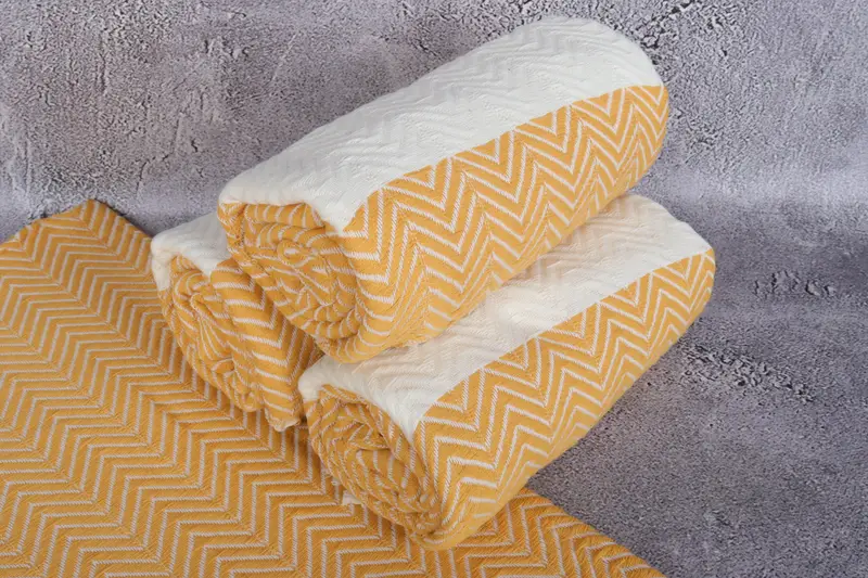 Gift For Mom, Bachelorette Favors Beach, Personalized Towel, Luxury towel, Housewarming Gift, Decorative Towel, 70x40 Cotton Zig zag Towel - 7