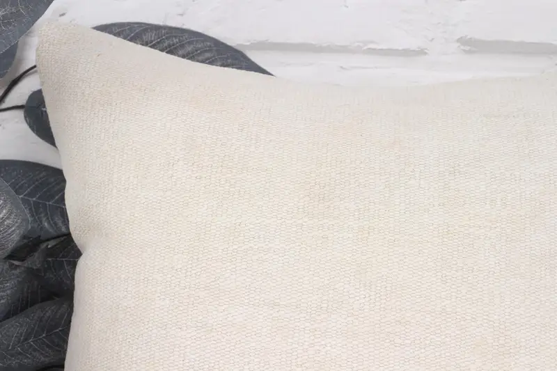 Handmade Kilim Cushion, Boho Pillow Sham Cover, 18x18 White Pillow, Throw Kilim Pillow, Pillow Cover, Tribal Pillow Cover - 2