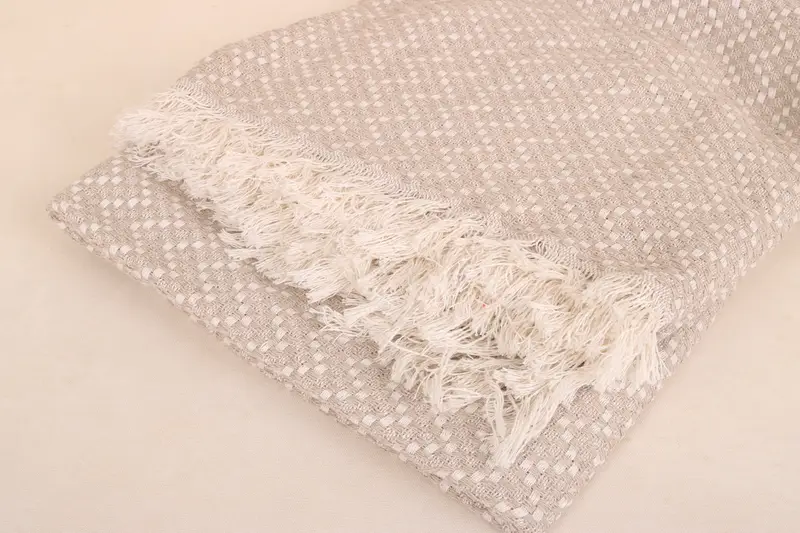 Wedding Favors, Custom Blanket, Turkish Cotton Blanket, Bedspread, Custom Shower Curtain, Personalized Gift For Her, 76x68 Cotton Herringbone Towel - 5