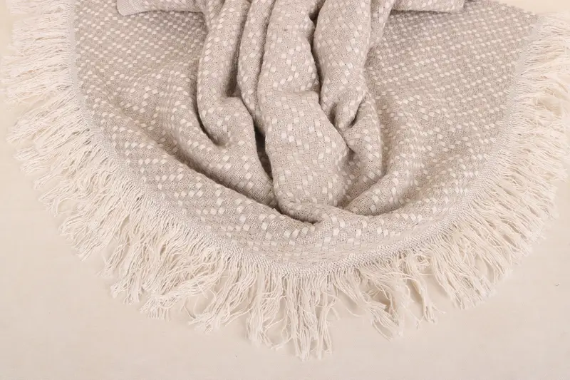 Wedding Favors, Custom Blanket, Turkish Cotton Blanket, Bedspread, Custom Shower Curtain, Personalized Gift For Her, 76x68 Cotton Herringbone Towel - 7
