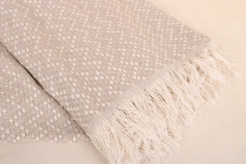 Wedding Favors, Custom Blanket, Turkish Cotton Blanket, Bedspread, Custom Shower Curtain, Personalized Gift For Her, 76x68 Cotton Herringbone Towel - 8