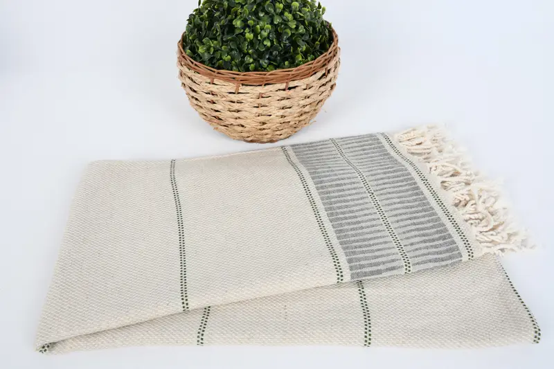 Memorial Gift, Bridesmaid Gifts, Bridesmaid Gift Towel, Custom Beach Towels, Beach Towel Monogram, 70x40 Cotton Striped Towel, Beach Towel Gift - 5