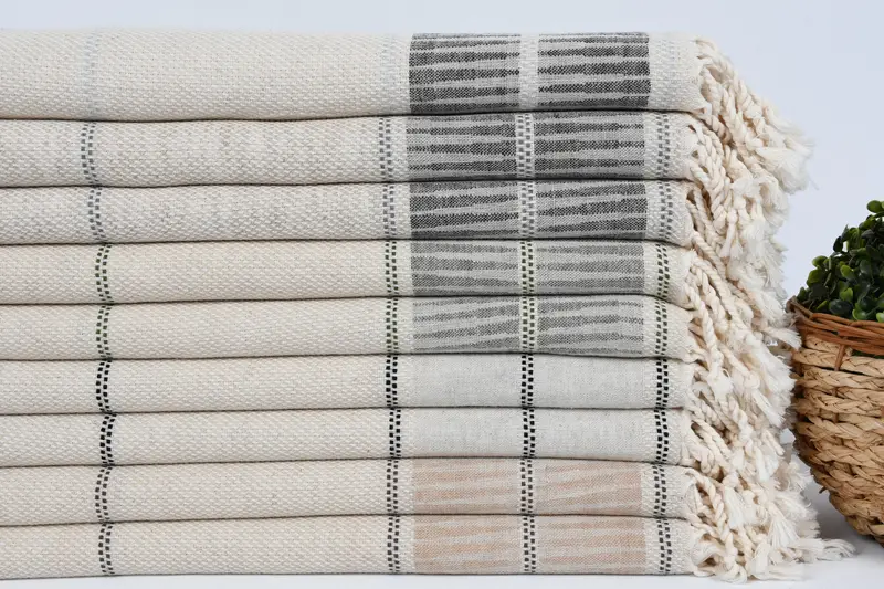 Memorial Gift, Bridesmaid Gifts, Bridesmaid Gift Towel, Custom Beach Towels, Beach Towel Monogram, 70x40 Cotton Striped Towel, Beach Towel Gift - 3