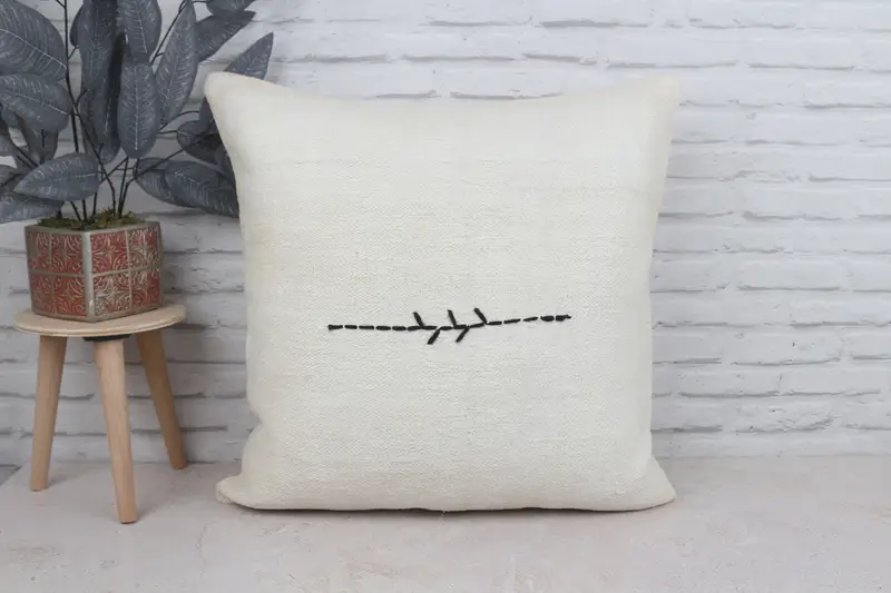 Pastel Pillow Cover, Boho Pillow, Kilim Pillow, Pillow for Couch, Pillow Cover, 24x24 White Cushion Case, Outdoor Throw Pillow Cover - 1