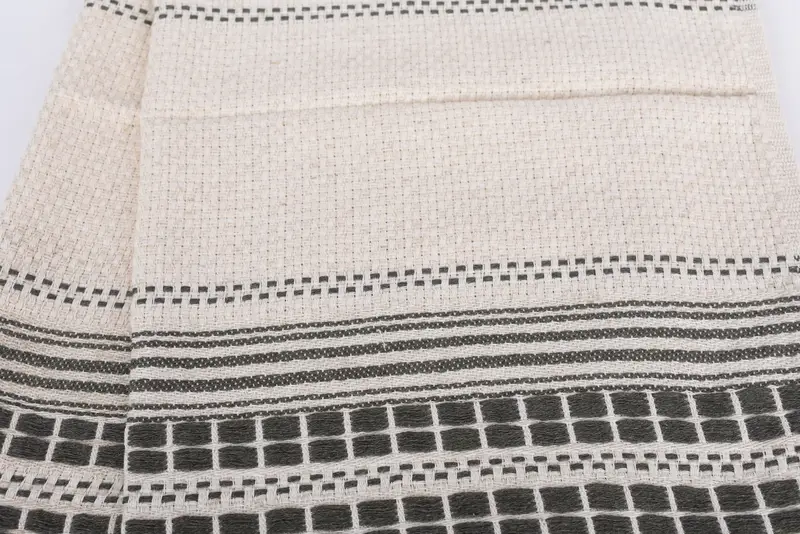Wedding Gift Kitchen Towel, Wedding Favors, 40x20 Linen Striped Towel, Housewarming Gift, Monogram Kitchen Towel, Memorial Gift, Personalized Gift - 4