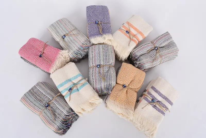 Custom Embroidered Hand Towel Monogrammed Kitchen Towel Set of 3, 12x20 Inches