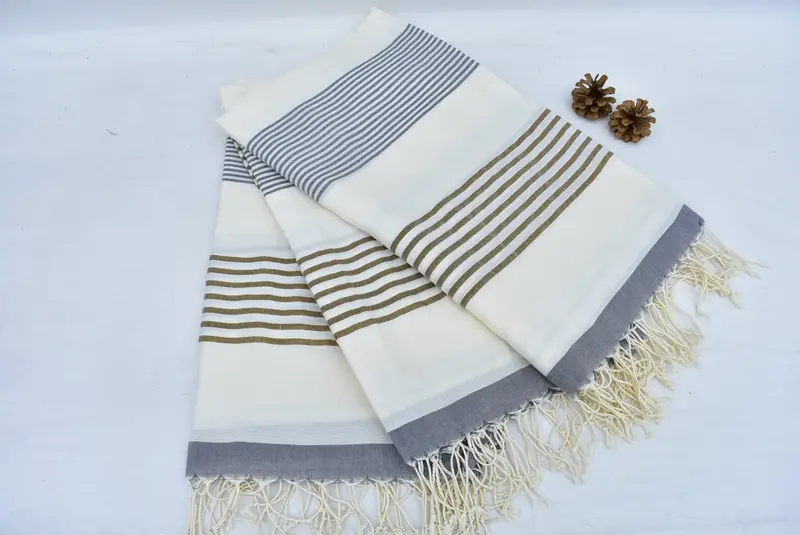 Beach Towel Gift, Personalized Turkish Towel, Wedding Gifts Towel, 70x40 Cotton Striped Towel, Embroidery Towels, Bulk Order Towel, Monogram Towels - 5
