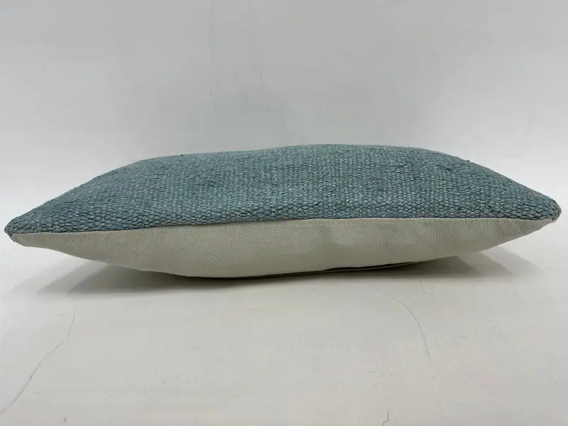 Art Deco Pillow Case, Cushion, Ethnical Kilim Rug Pillow, Turkish Kilim Pillow, Interior Designer Pillow, 10x20 Green Cushion Case - 5