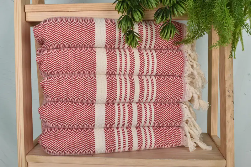 Turkish Towel Hand Towel, Turkish Hand Towel, Summer Gift, Gym Towel, Baby Boy Gift, Gift For The Home, 40x18 Cotton Striped Towel, Bathroom Towels - 1
