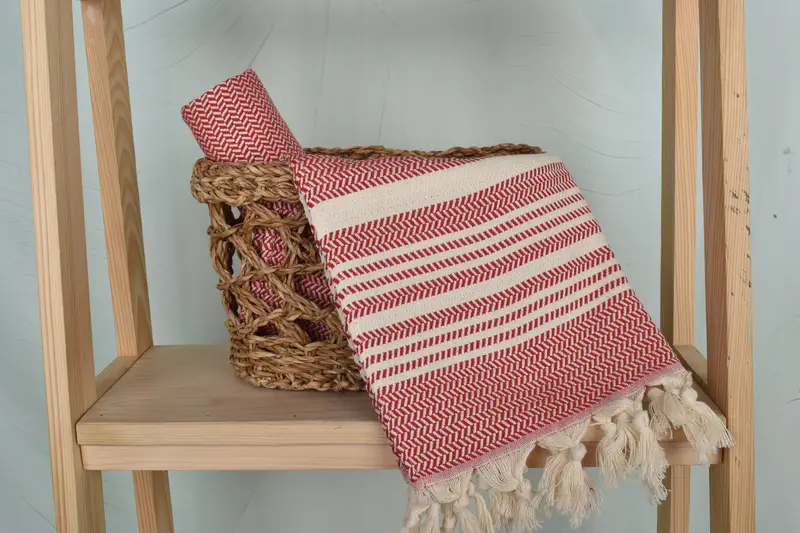 Turkish Towel Hand Towel, Turkish Hand Towel, Summer Gift, Gym Towel, Baby Boy Gift, Gift For The Home, 40x18 Cotton Striped Towel, Bathroom Towels - 4