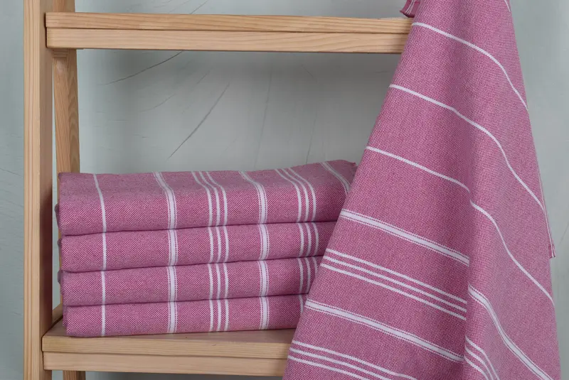Kitchen Towel, Gift For Her, Gift For The Home Decor, Embroidery Towels, Small Bath Towels, Gym Towel, Wedding Favors, 40x24 Cotton Striped Towel - 3